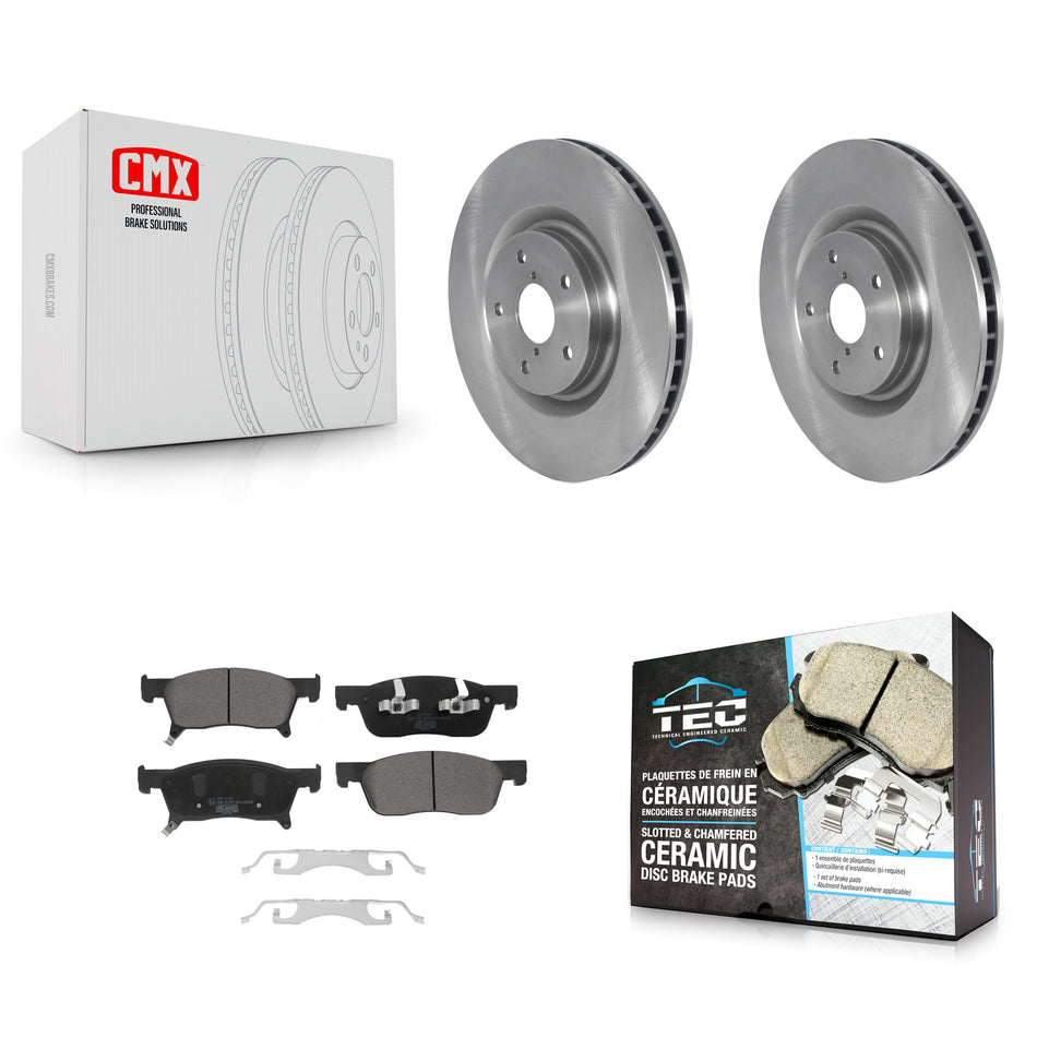 Front Disc Brake Rotors And Ceramic Pads Kit For 2019-2021 Subaru Ascent K8T-104045