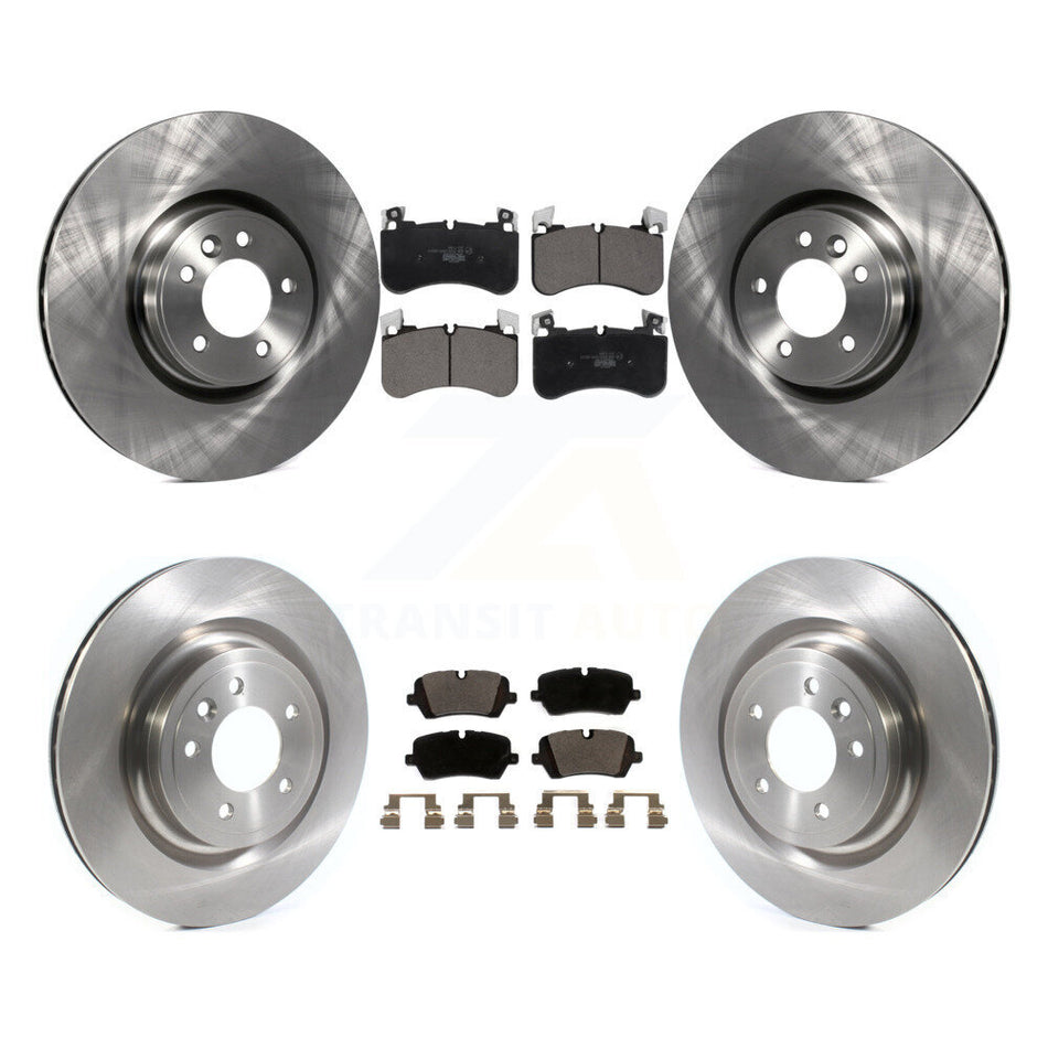 Front Rear Disc Brake Rotors And Ceramic Pads Kit For 2018 Land Rover Range HSE with 3.0L Supercharged K8T-104047