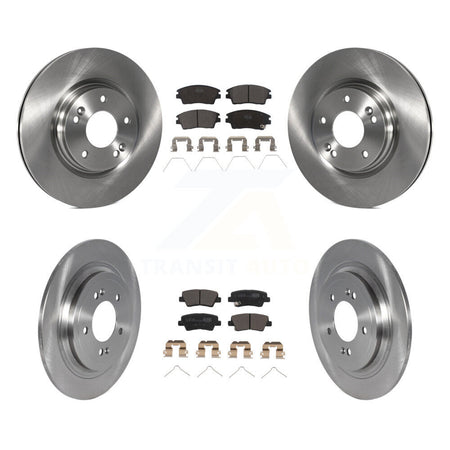Front Rear Disc Brake Rotors And Ceramic Pads Kit For Kia Sportage Hyundai Tucson K8T-104050