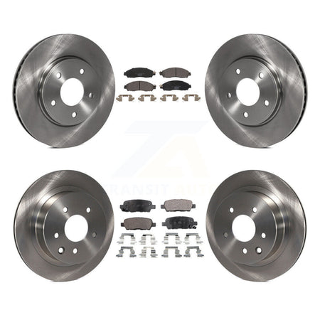 Front Rear Disc Brake Rotor And Ceramic Pad Kit For Nissan LEAF With Manual Parking K8T-104063