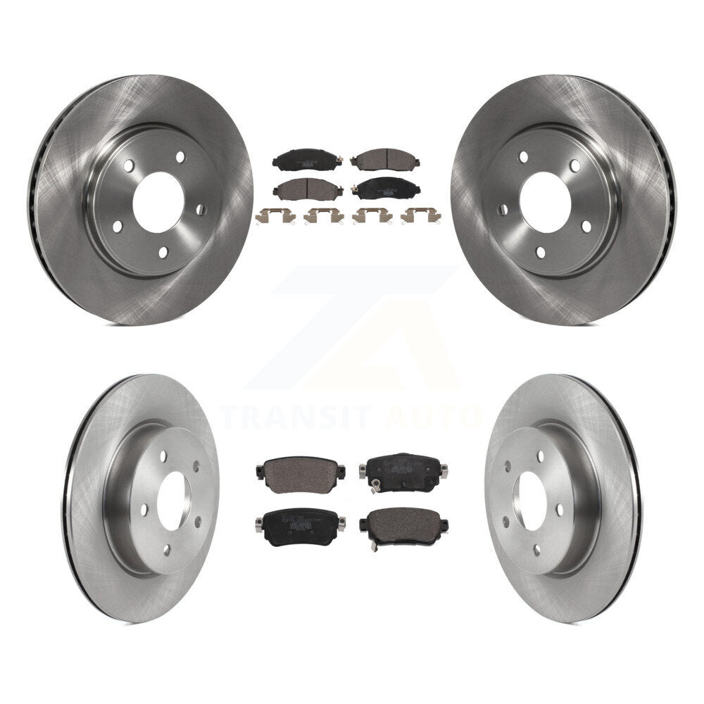 Front Rear Disc Brake Rotor & Ceramic Pad Kit For Nissan LEAF With Electric Parking K8T-104064
