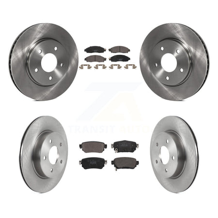 Front Rear Disc Brake Rotor & Ceramic Pad Kit For Nissan LEAF With Electric Parking K8T-104064
