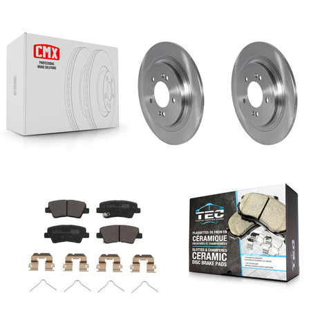 Rear Disc Brake Rotors And Ceramic Pads Kit For Kia Sportage Hyundai Tucson Nexo K8T-104066