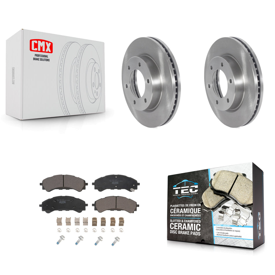 Front Disc Brake Rotors And Ceramic Pads Kit For Ford Ranger Bronco K8T-104087