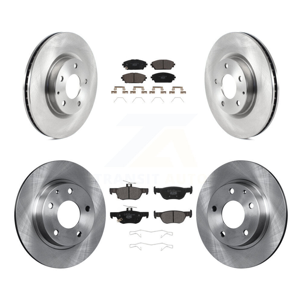 Front Rear Disc Brake Rotors And Ceramic Pads Kit For Mazda 3 Sport AWD K8T-104091