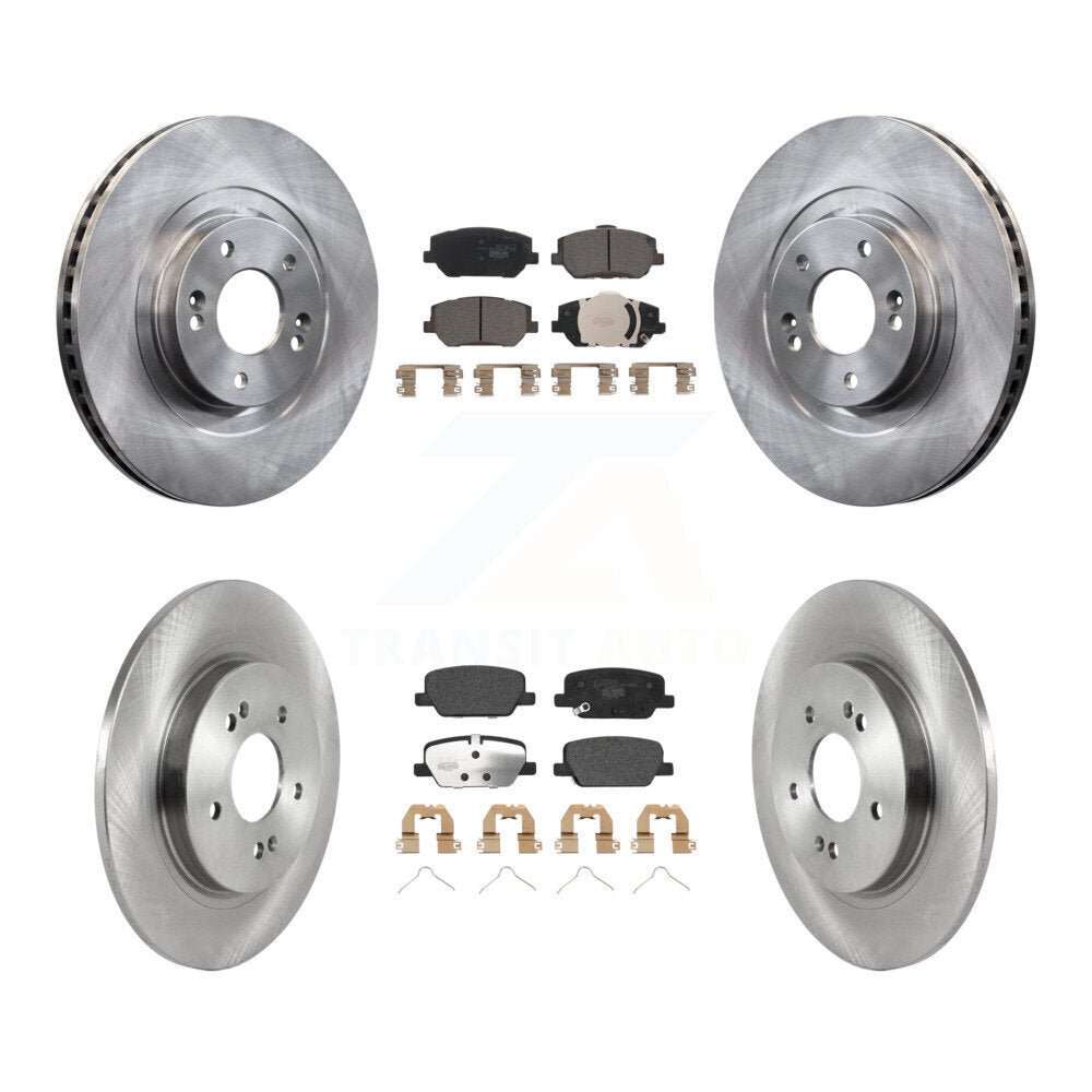 Front Rear Disc Brake Rotors And Ceramic Pads Kit For 2019-2020 Hyundai Santa Fe K8T-104094