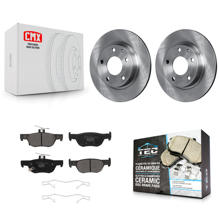Rear Disc Brake Rotors And Ceramic Pads Kit For Mazda 3 CX-30 Sport K8T-104098