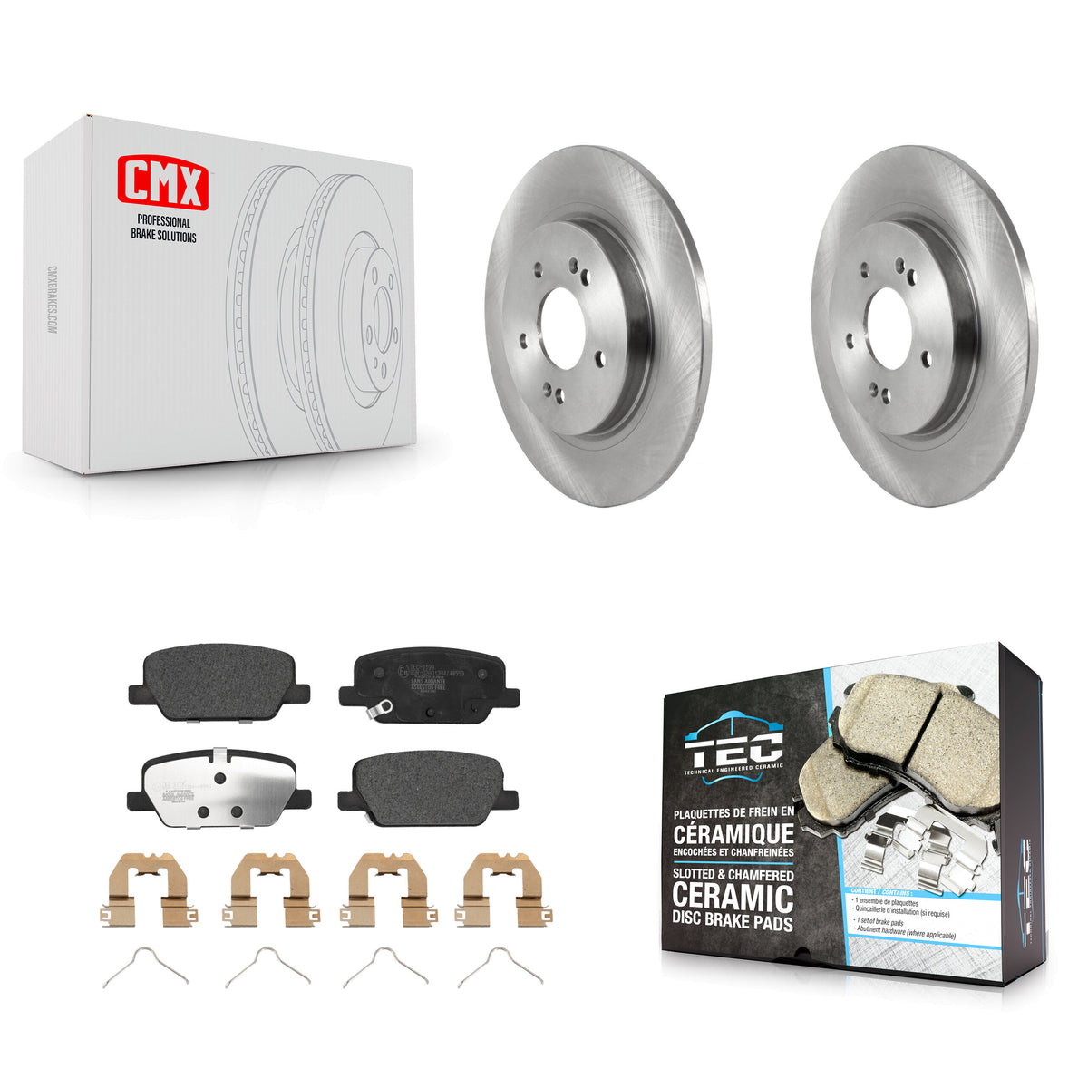 Rear Disc Brake Rotors And Ceramic Pads Kit For Hyundai Palisade Santa Fe Kia Telluride K8T-104100