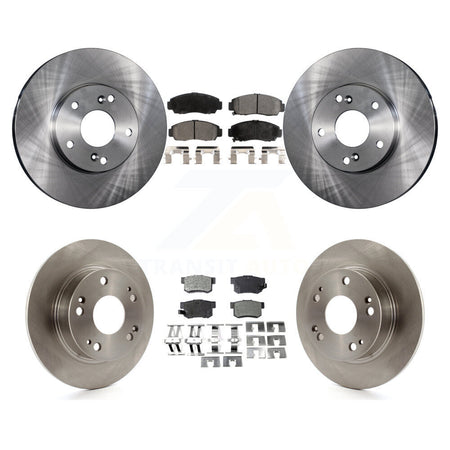Front Rear Brake Rotor & Ceramic Pad Kit For Honda Accord With 282mm Diameter K8T-104113