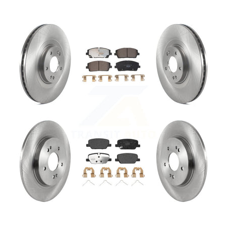 Front Rear Disc Brake Rotors And Ceramic Pads Kit For Hyundai Palisade Kia Telluride K8T-104120