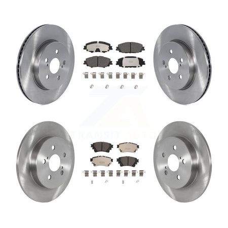 Front Rear Disc Brake Rotors And Ceramic Pads Kit For Toyota Corolla K8T-104121