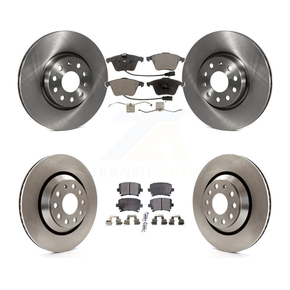 Front Rear Disc Brake Rotors And Ceramic Pads Kit For Volkswagen CC K8T-104122