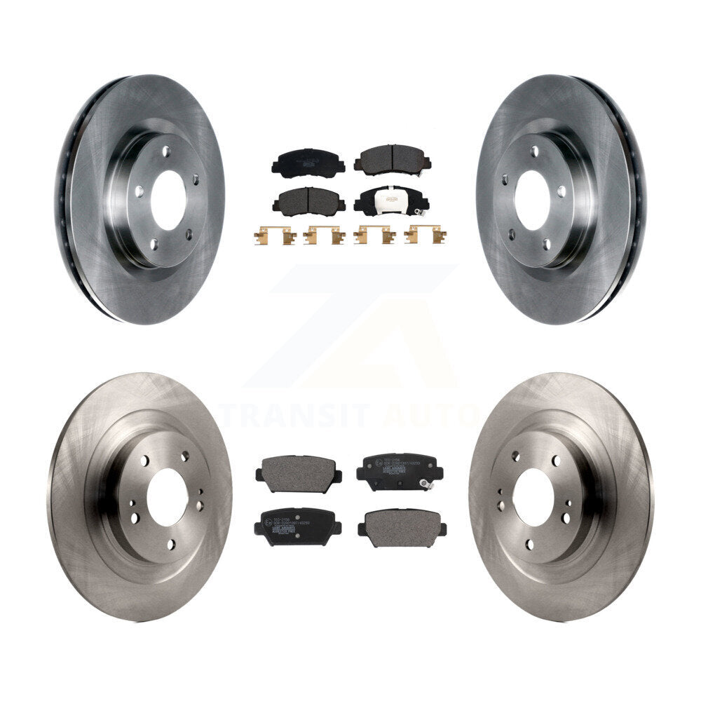 Front Rear Disc Brake Rotors And Ceramic Pads Kit For Mitsubishi Eclipse Cross K8T-104124