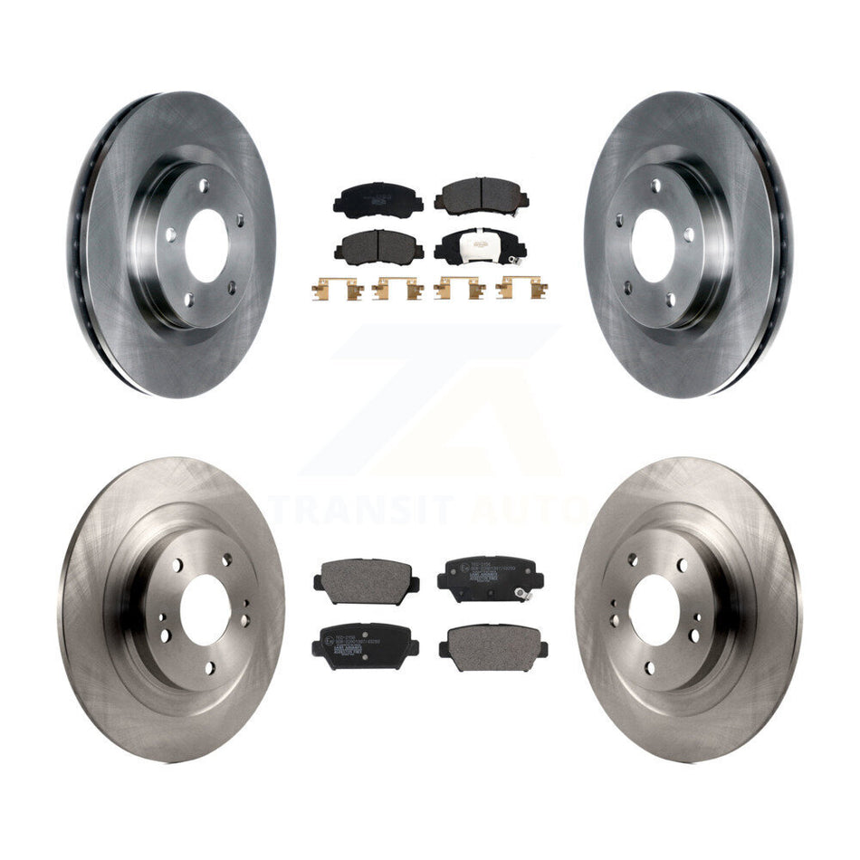 Front Rear Disc Brake Rotors And Ceramic Pads Kit For Mitsubishi Eclipse Cross K8T-104124