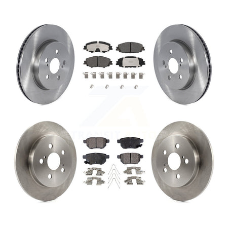 Front Rear Disc Brake Rotors And Ceramic Pad Kit For 2020-2022 Toyota Corolla Prius Prime K8T-104125