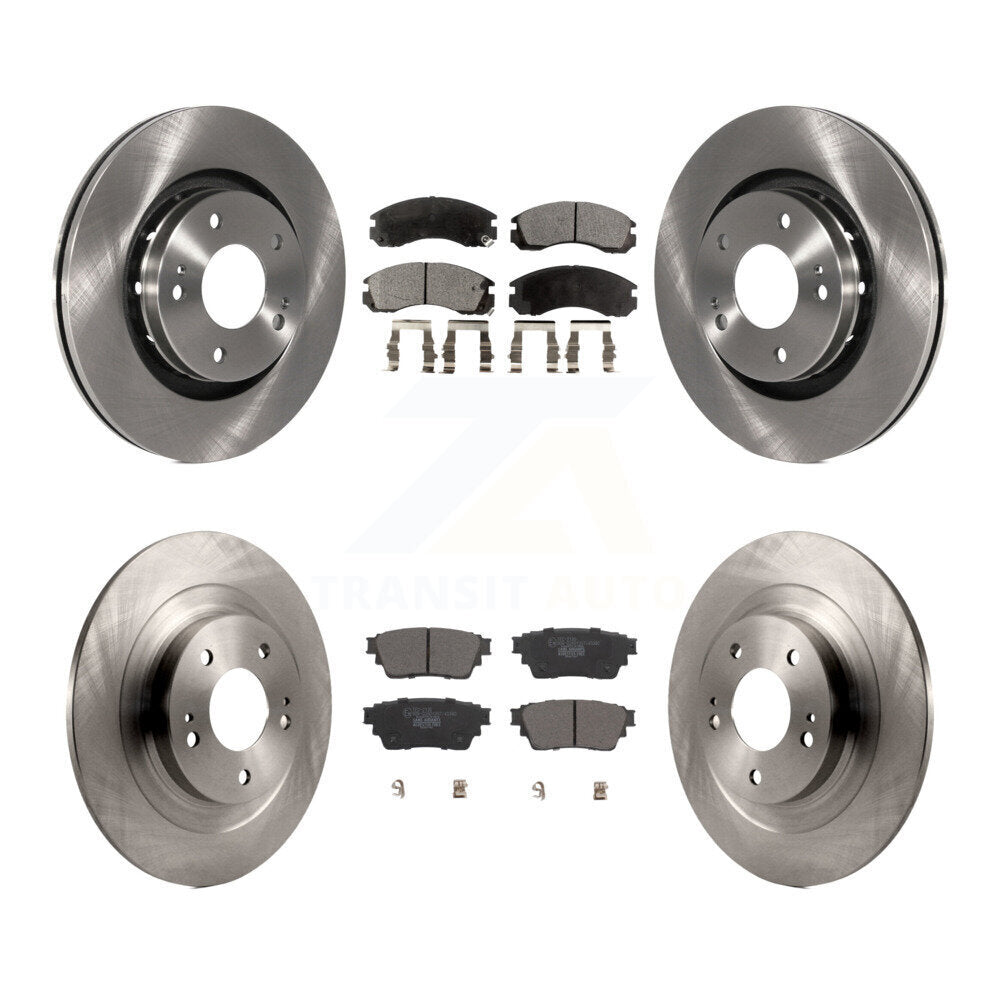 Front Rear Disc Brake Rotors And Ceramic Pads Kit For Mitsubishi Outlander PHEV K8T-104135