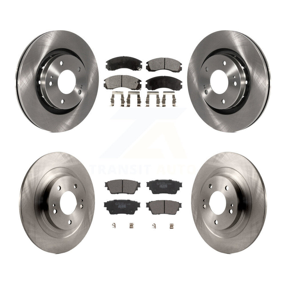 Front Rear Disc Brake Rotors And Ceramic Pads Kit For Mitsubishi Outlander PHEV K8T-104135