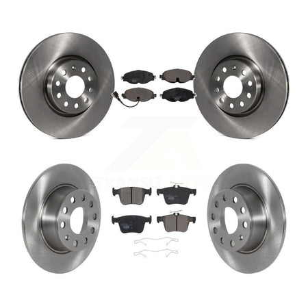 Front Rear Disc Brake Rotors And Ceramic Pads Kit For 2022-2023 Volkswagen Taos FWD K8T-104156
