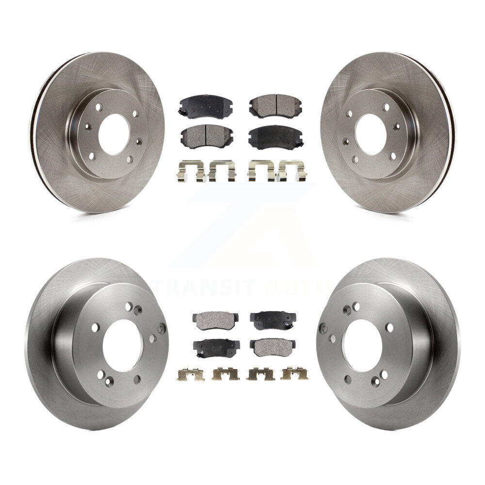 Front Rear Disc Brake Rotors And Ceramic Pads Kit For 2005 Kia Magentis From 10 05 K8T-104162