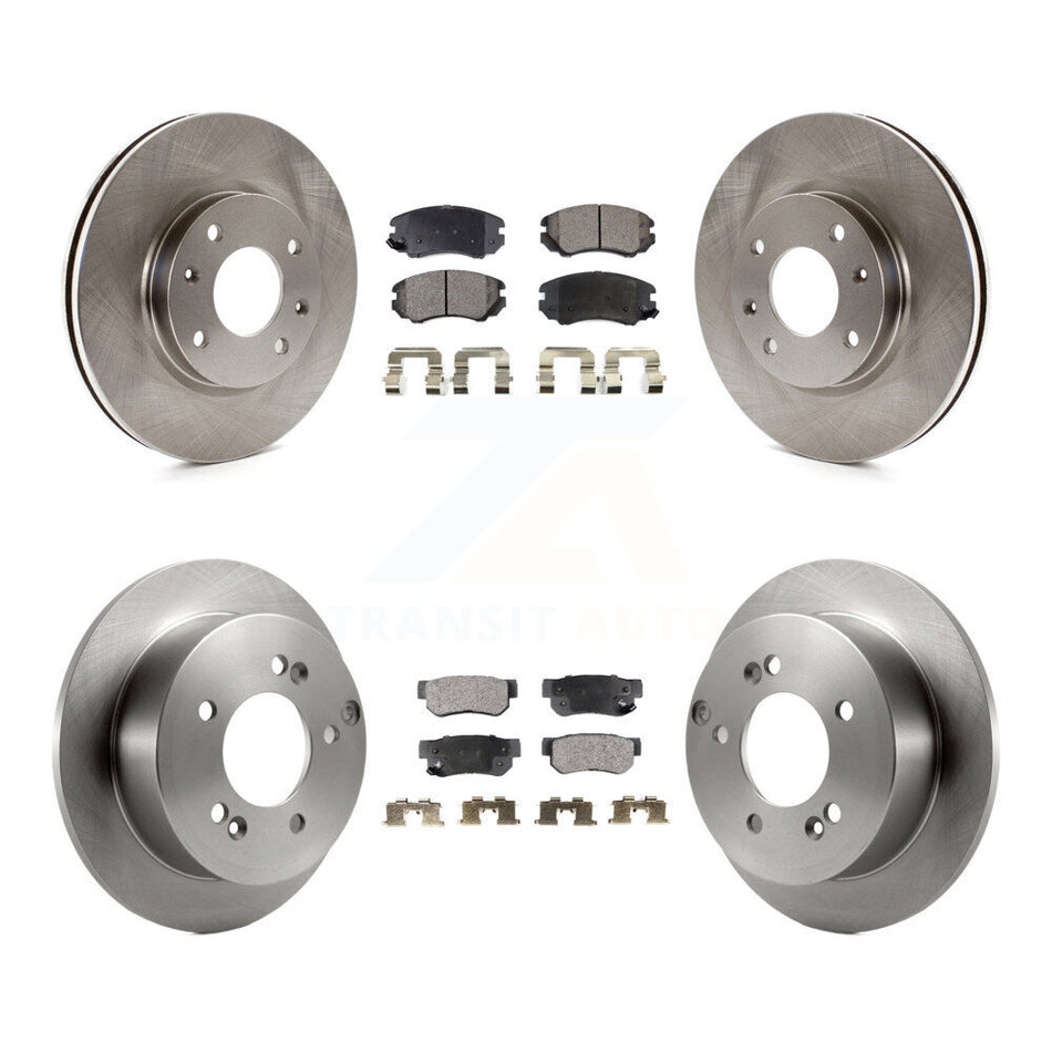 Front Rear Disc Brake Rotors And Ceramic Pads Kit For 2005 Kia Magentis From 10 05 K8T-104162
