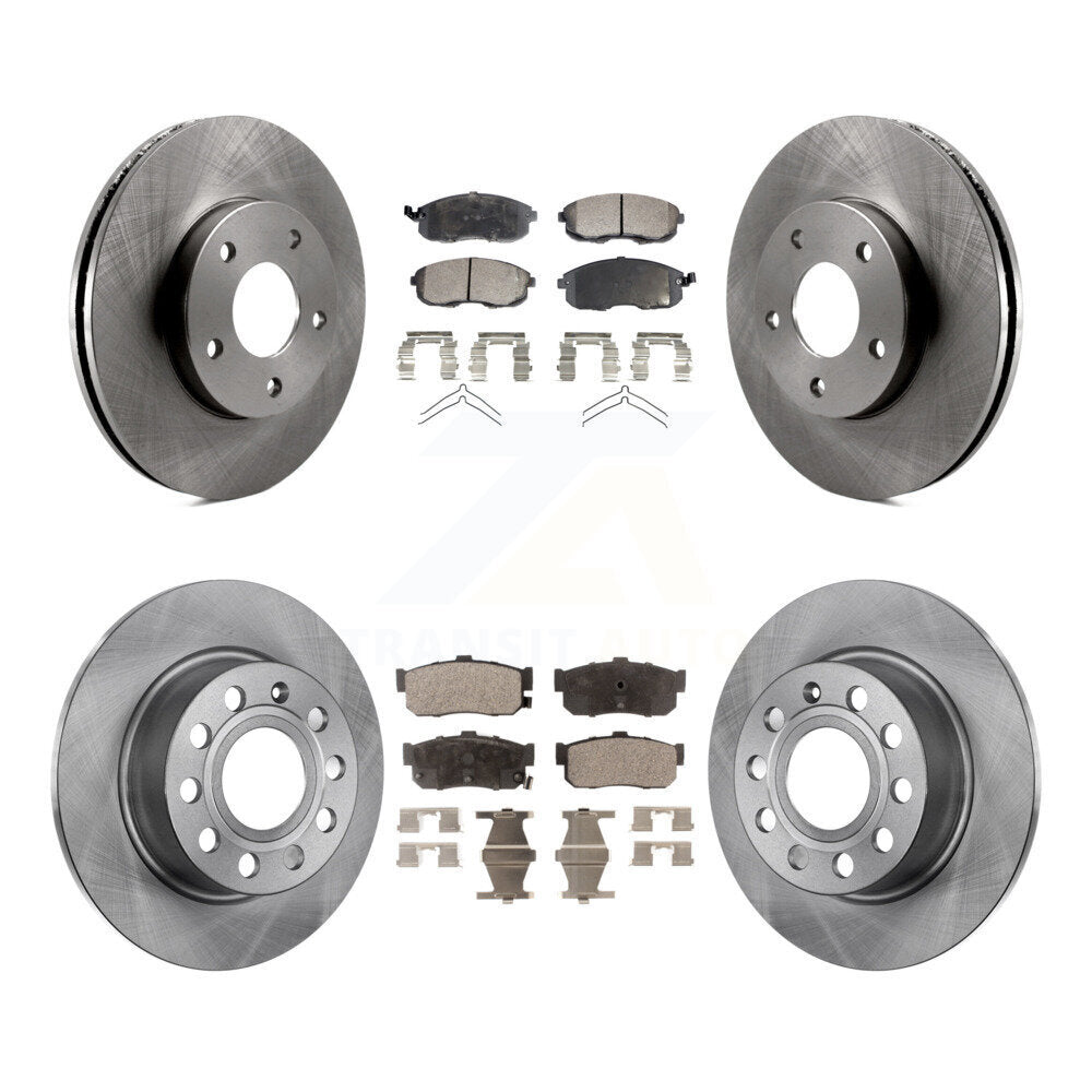 Front Rear Disc Brake Rotors And Ceramic Pads Kit For 1999 Nissan Maxima From 04 K8T-104168