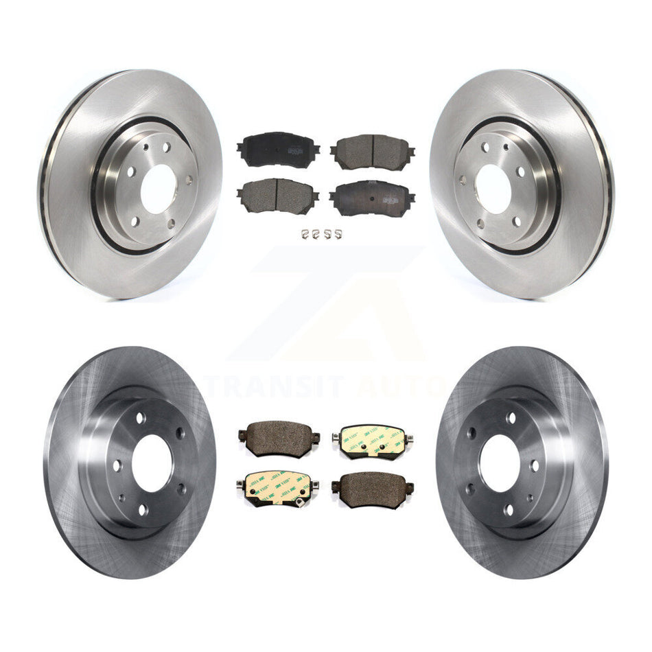 Front Rear Disc Brake Rotors And Ceramic Pads Kit For 2021 Mazda 6 Turbocharged K8T-104169