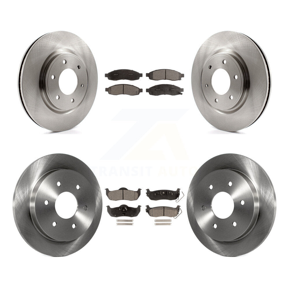 Front Rear Disc Brake Rotors And Ceramic Pads Kit For 2007 Nissan TITAN From 04 07 K8T-104181