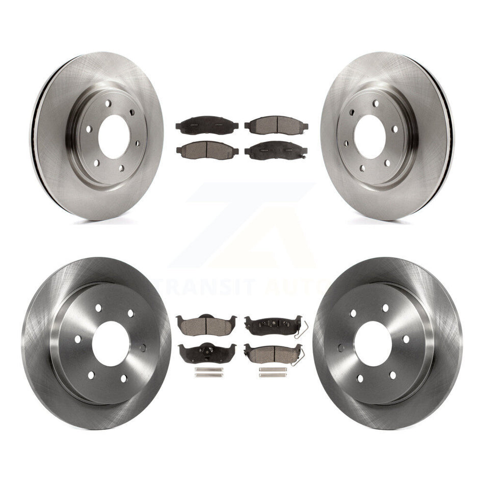 Front Rear Disc Brake Rotors And Ceramic Pads Kit For 2007 Nissan TITAN From 04 07 K8T-104181