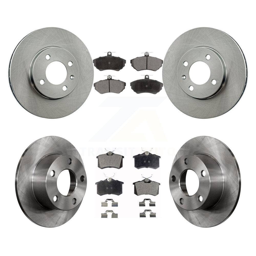 Front Rear Disc Brake Rotors And Ceramic Pads Kit For 1997 Volkswagen Passat 1.9L K8T-104183