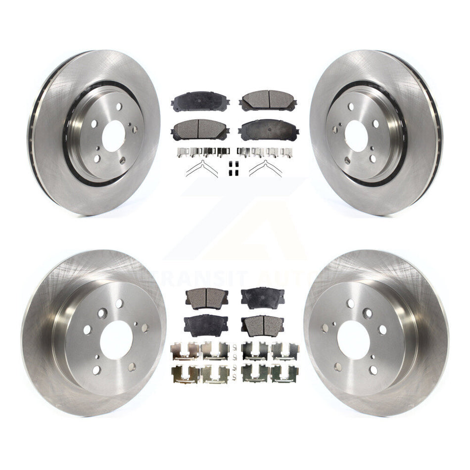 Front Rear Brake Rotors Ceramic Pad Kit For 22 Toyota Camry TRD With Manual Parking K8T-104185
