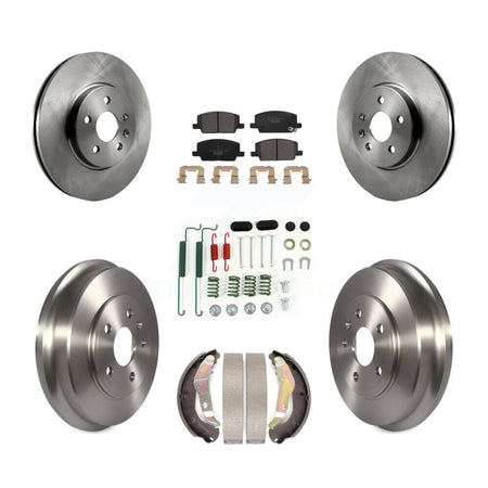Front Rear Disc Brake Rotors Ceramic Pads And Drum Kit (7Pc) For Chevrolet Trax K8T-104199