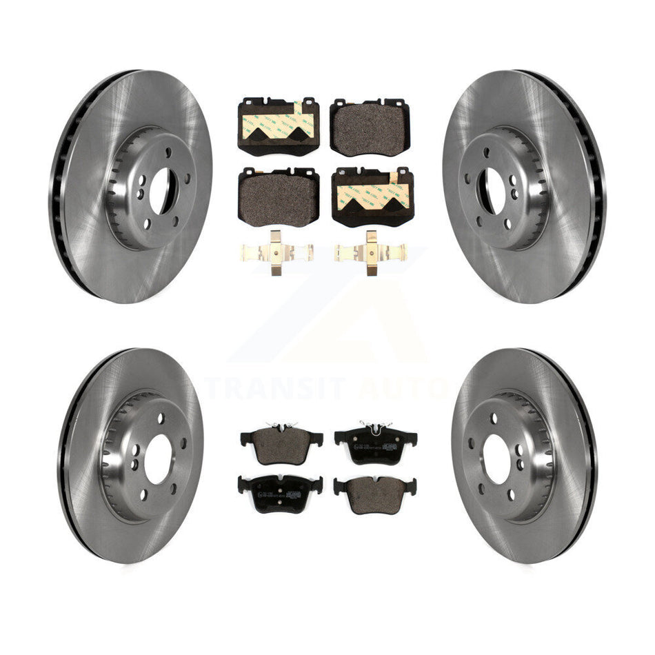 Front Rear Disc Brake Rotors And Ceramic Pads Kit For Mercedes-Benz C300 C400 C350e K8T-104239