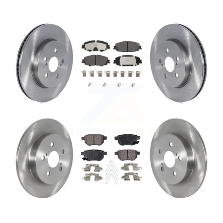 Front Rear Brake Rotors Ceramic Pad Kit For Toyota Corolla 2.0L With Manual Parking K8T-104240
