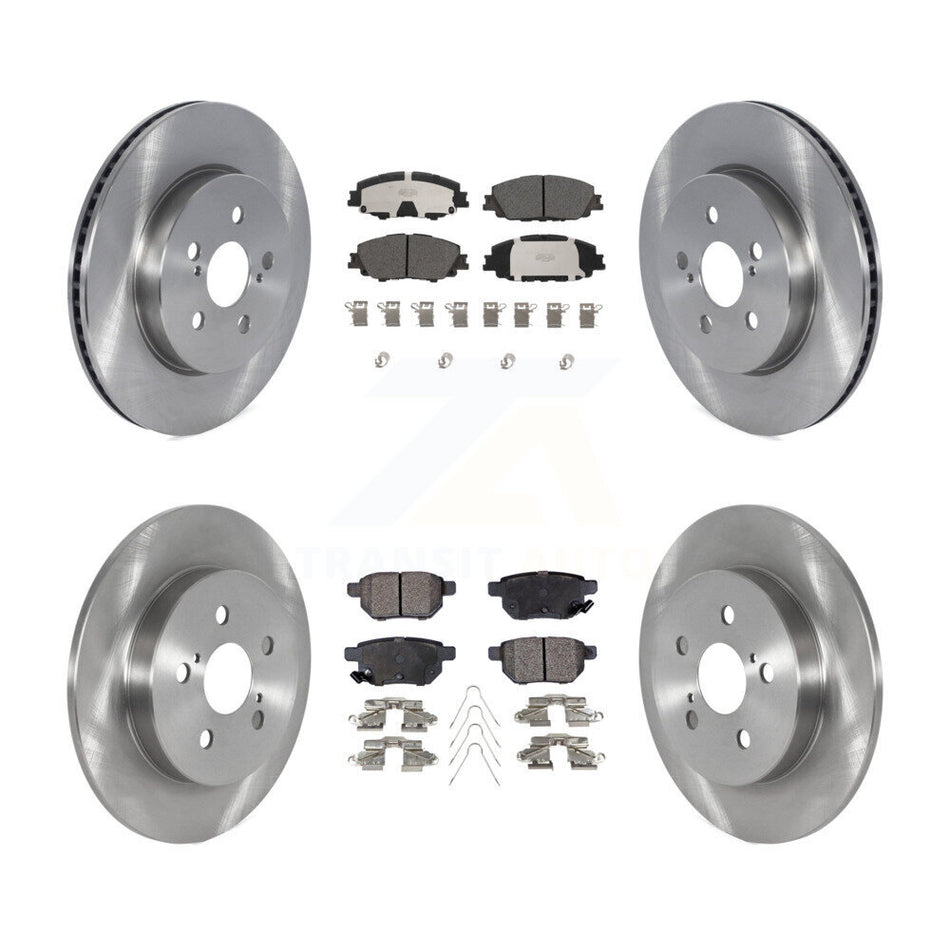 Front Rear Brake Rotors Ceramic Pad Kit For Toyota Corolla 2.0L With Manual Parking K8T-104240