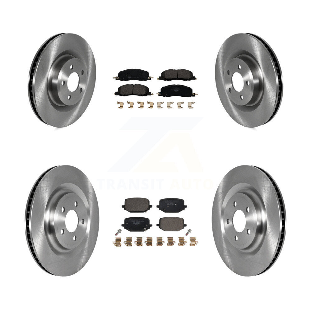 Front Rear Disc Brake Rotors And Ceramic Pads Kit For Lincoln Aviator K8T-104250