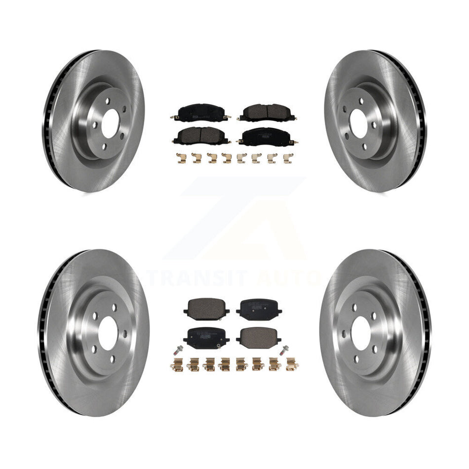 Front Rear Disc Brake Rotors And Ceramic Pads Kit For Lincoln Aviator K8T-104250