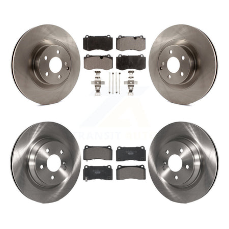 Front Rear Disc Brake Rotors And Ceramic Pads Kit For 2011-2014 Mercedes-Benz CL550 K8T-104257