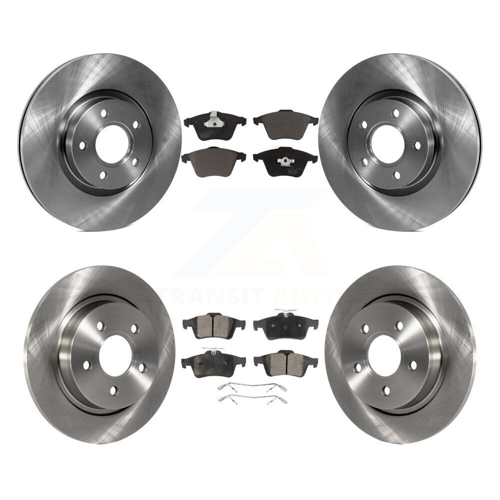 Front Rear Disc Brake Rotors And Ceramic Pads Kit For Volvo S40 K8T-104262
