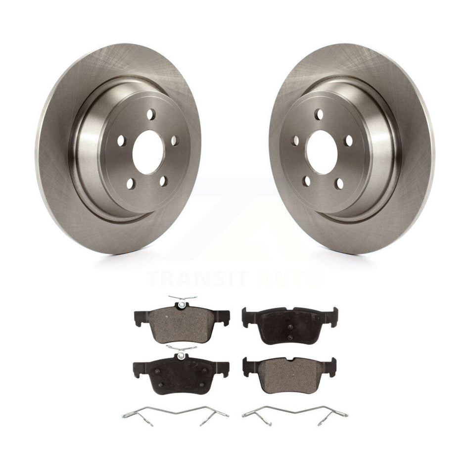 Rear Disc Brake Rotors And Ceramic Pads Kit For 2019-2020 Ford Police Responder Hybrid K8T-104276