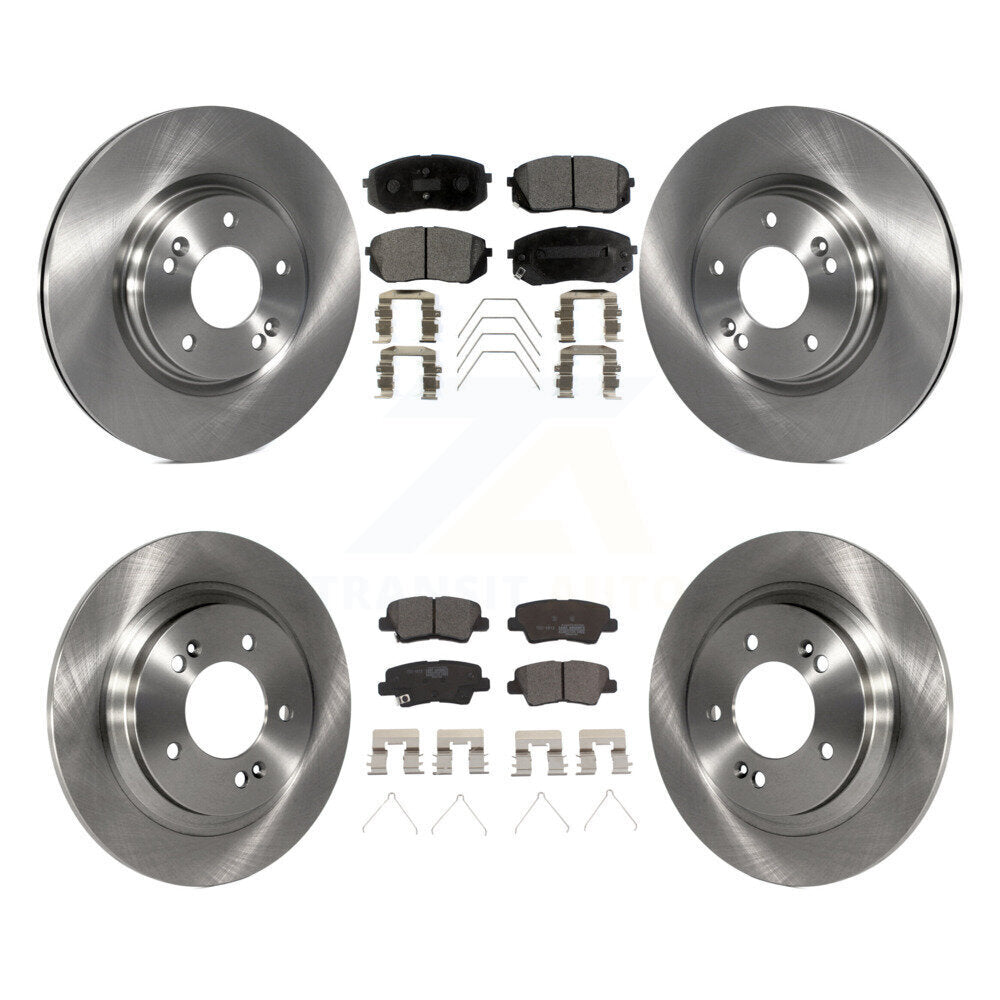 Front Rear Disc Brake Rotors And Ceramic Pads Kit For Hyundai Elantra GT Kia Forte5 K8T-104300