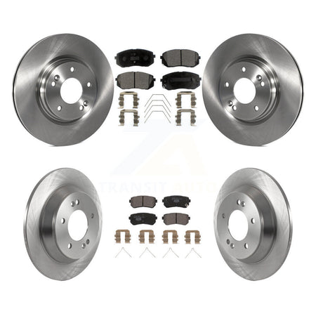 Front Rear Brake Rotor & Ceramic Pad Kit For 18-21 Hyundai Kona Ultimate Limited with FWD K8T-104302
