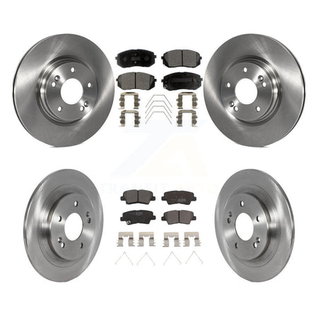 Front Rear Brake Rotor Ceramic Pad Kit For 22-23 Hyundai Kona With Electric Parking K8T-104312
