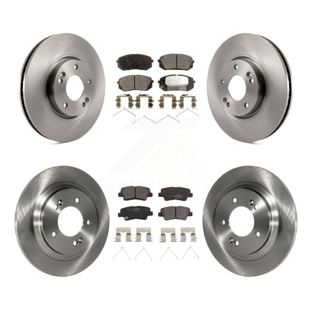 Front Rear Brake Rotors Ceramic Pad Kit For 16 Hyundai Sonata With Electric Parking K8T-104315