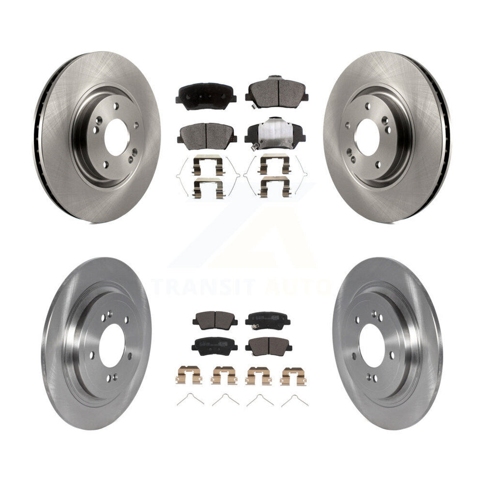 Front Rear Disc Brake Rotors And Ceramic Pads Kit For 2019-2020 Hyundai Nexo K8T-104316