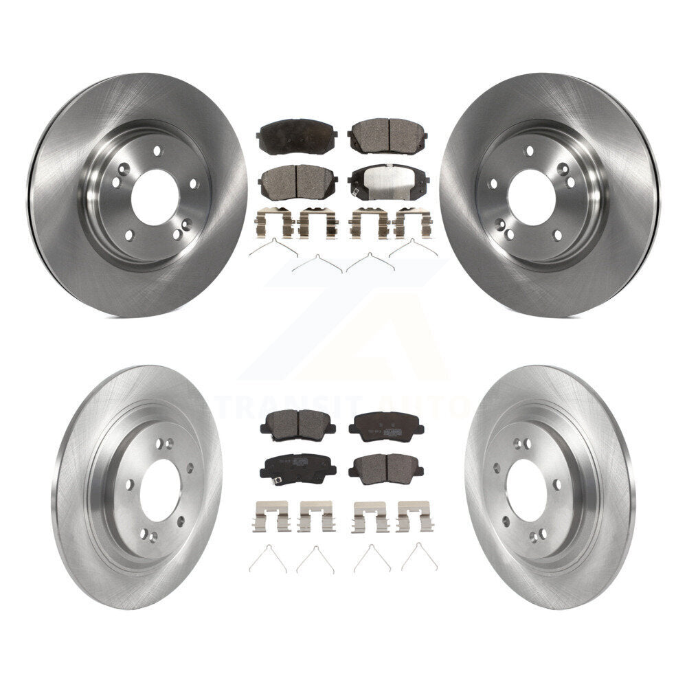 Front Rear Disc Brake Rotors And Ceramic Pads Kit For Hyundai Kona Electric Kia Niro EV K8T-104319