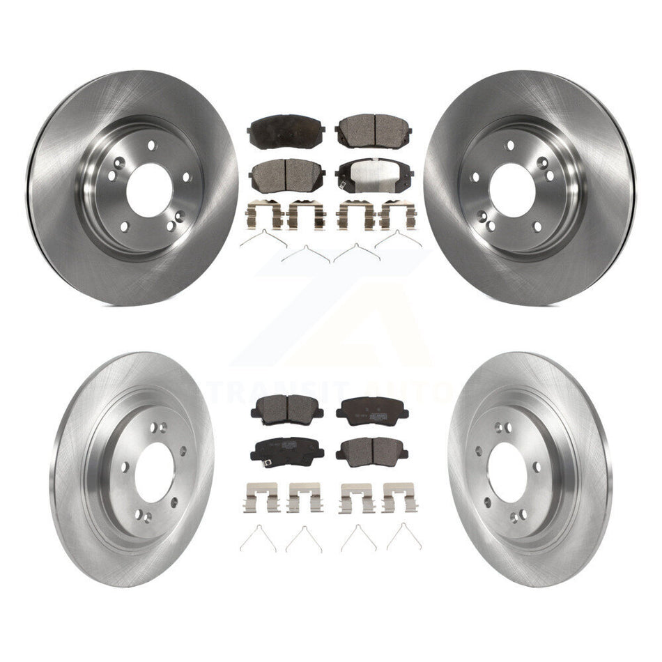 Front Rear Disc Brake Rotors And Ceramic Pads Kit For Hyundai Kona Electric Kia Niro EV K8T-104319
