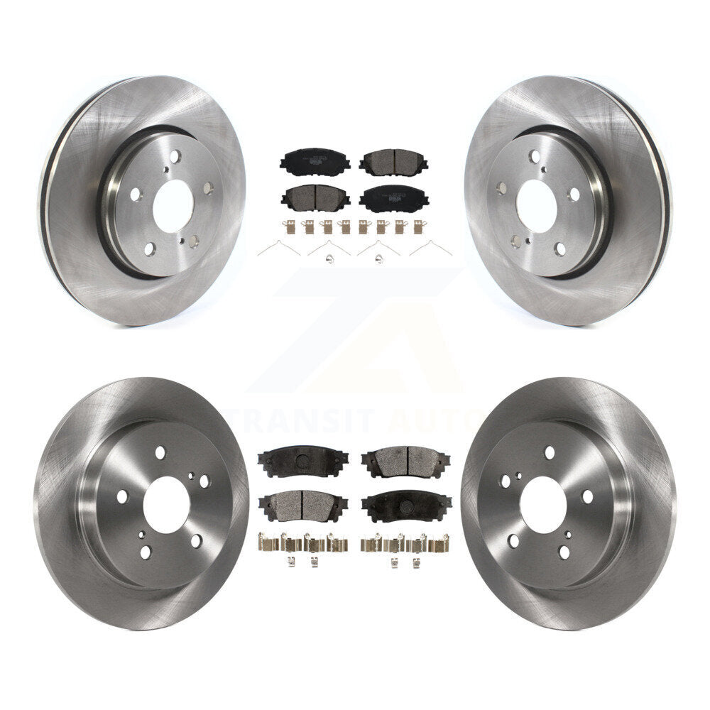 Front Rear Disc Brake Rotors And Ceramic Pads Kit For Toyota C-HR K8T-104325