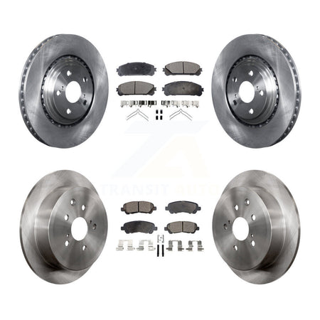 Front Rear Disc Brake Rotors And Ceramic Pads Kit For Toyota Highlander K8T-104334