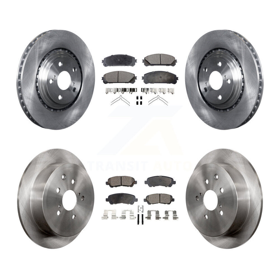 Front Rear Disc Brake Rotors And Ceramic Pads Kit For Toyota Highlander K8T-104334