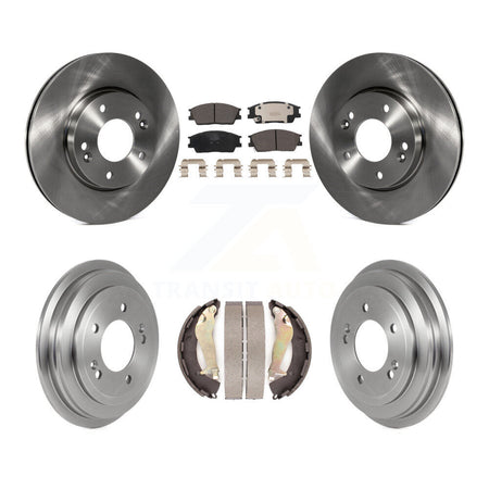 Front Rear Disc Brake Rotors Ceramic Pads And Drum Kit For 2020-2023 Hyundai Venue K8T-104356